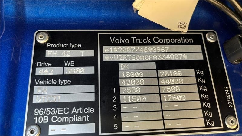 Volvo FH 540 Globetrotter XL, fuld luft affjedring og Al  - Tractor unit: picture 4 Volvo FH 540 Globetrotter XL, fuld luft affjedring og Al  - Tractor unit: picture 4