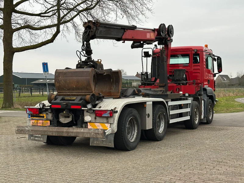 Hook lift truck, Crane truck MAN TGS 41.400 8X4 WIDESPREAD!!HMF 22TM KRAAN/HAAK!!TOP!!: picture 12