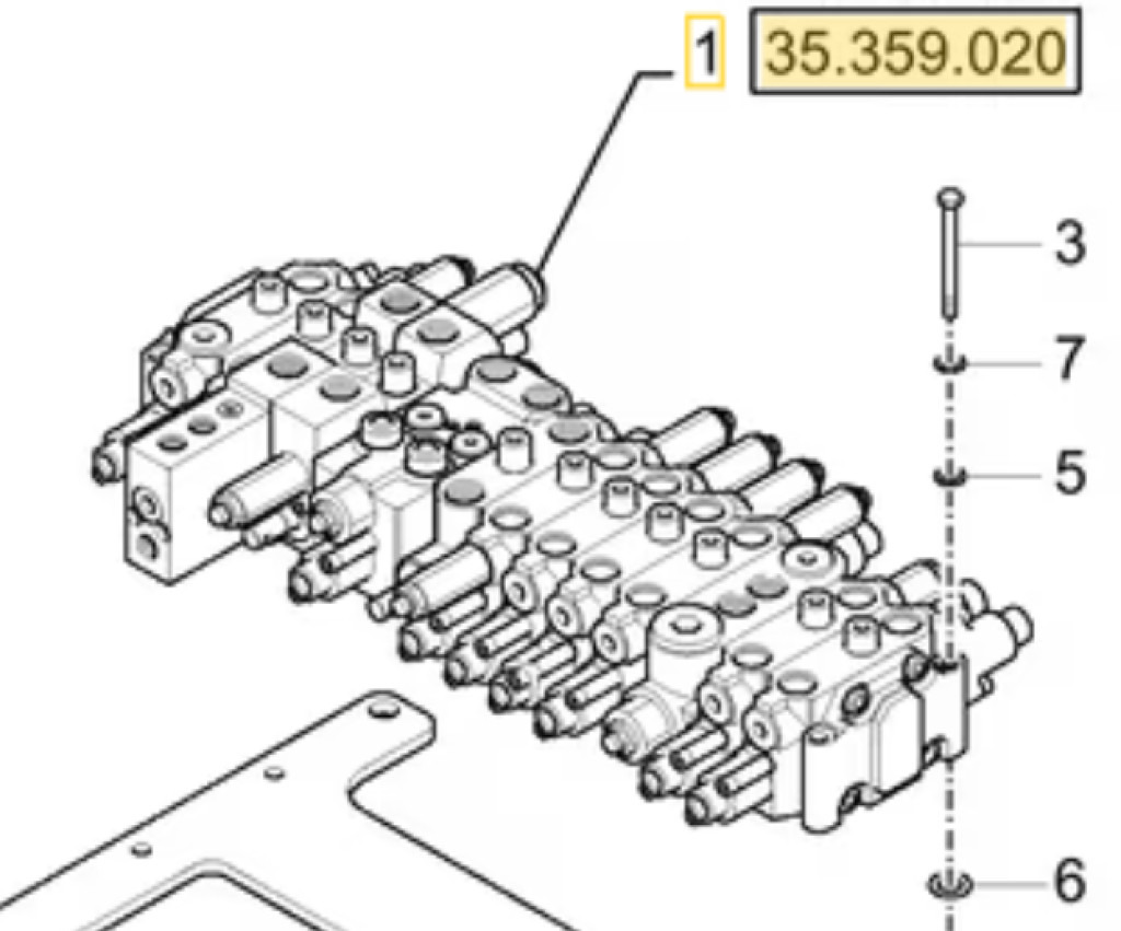 Case 31M9-10112 - Hydraulic valve for Construction machinery: picture 1 Case 31M9-10112 - Hydraulic valve for Construction machinery: picture 1