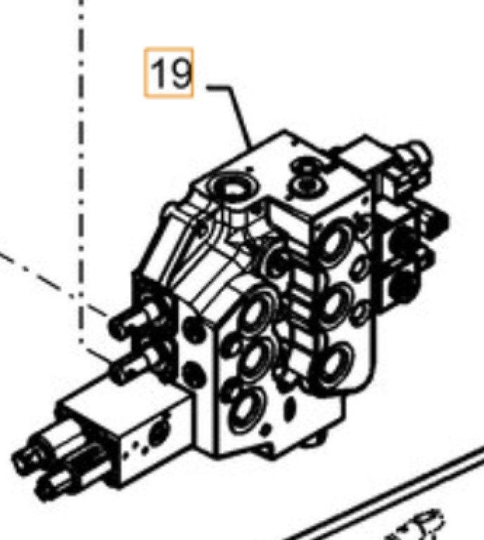 Case 47647500 - Hydraulic valve for Construction machinery: picture 1 Case 47647500 - Hydraulic valve for Construction machinery: picture 1