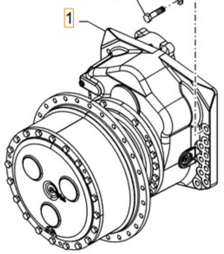 Case 47863726 - 47863724 - Final drive for Construction machinery: picture 1 Case 47863726 - 47863724 - Final drive for Construction machinery: picture 1