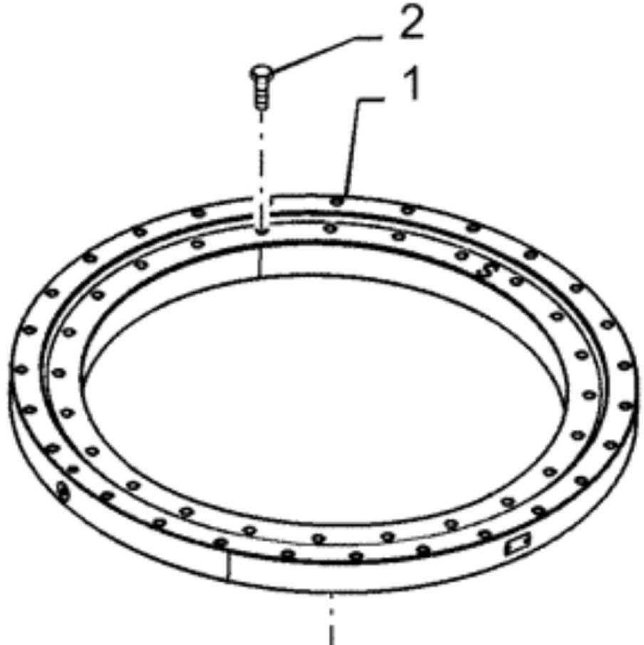 Case PS40F00003F1 - Slewing ring for Construction machinery: picture 1 Case PS40F00003F1 - Slewing ring for Construction machinery: picture 1