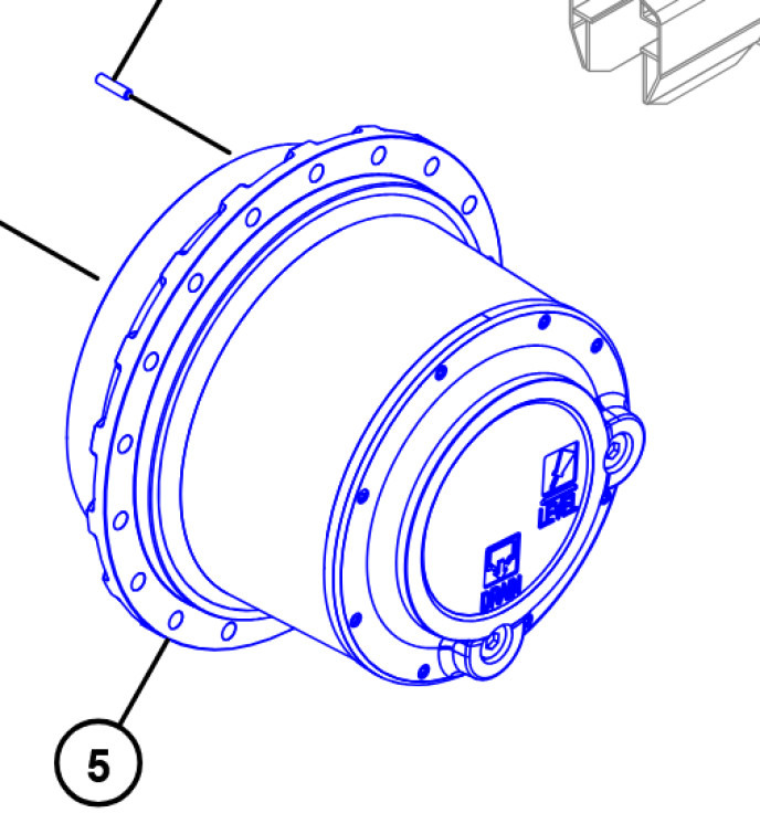 Caterpillar 6097009 - 6050400 - Final drive for Construction machinery: picture 1 Caterpillar 6097009 - 6050400 - Final drive for Construction machinery: picture 1