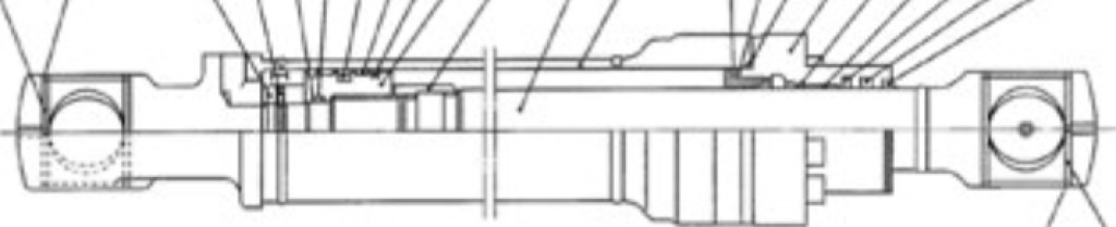 New Holland YX01V00005F7 - Hydraulic cylinder for Construction machinery: picture 1 New Holland YX01V00005F7 - Hydraulic cylinder for Construction machinery: picture 1