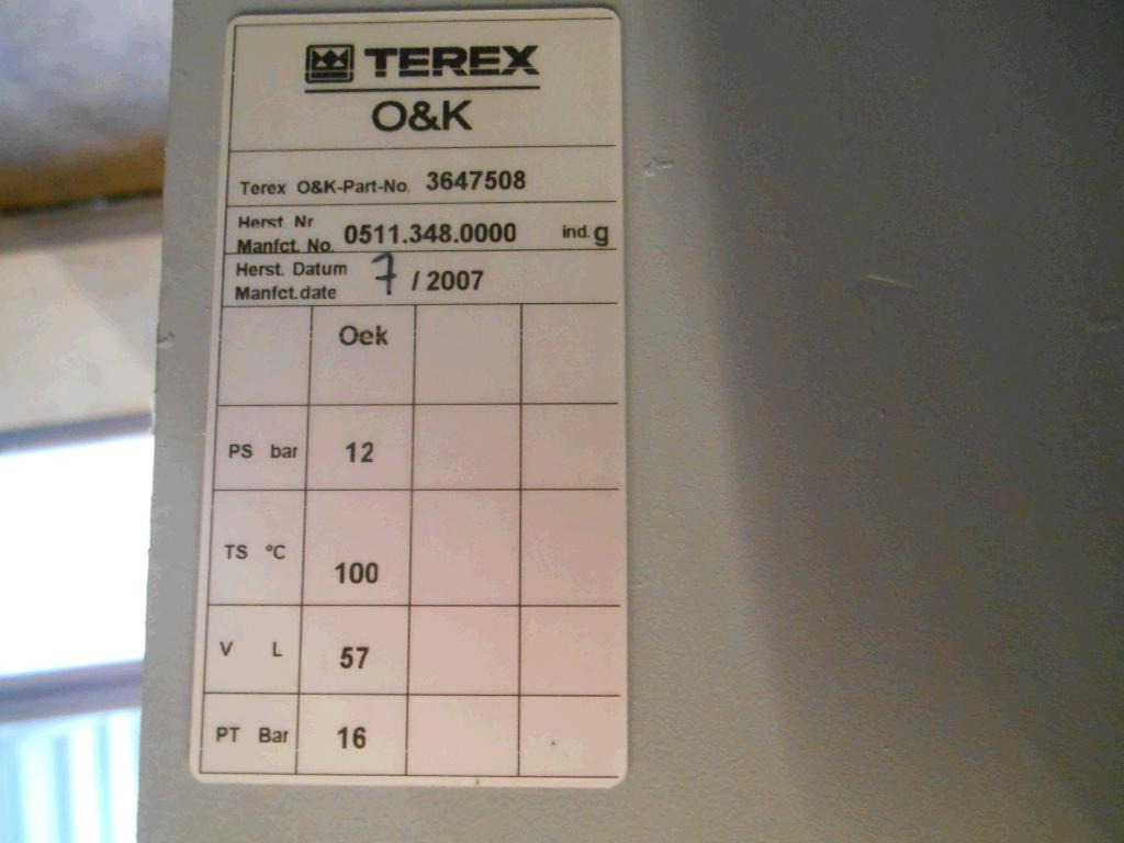 Terex O&K 3647508 - 5342685 - Oil cooler for Construction machinery: picture 5 Terex O&K 3647508 - 5342685 - Oil cooler for Construction machinery: picture 5