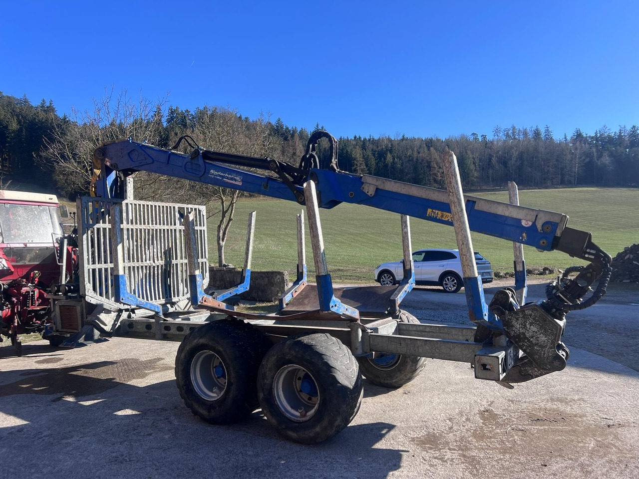 Binderberger RW14 mit Penz BP 8000L Kran - Forestry trailer: picture 4 Binderberger RW14 mit Penz BP 8000L Kran - Forestry trailer: picture 4