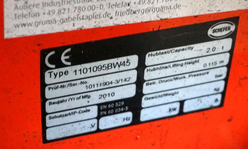 SCHEFER 1101095BW45 - Pallet truck: picture 3 SCHEFER 1101095BW45 - Pallet truck: picture 3