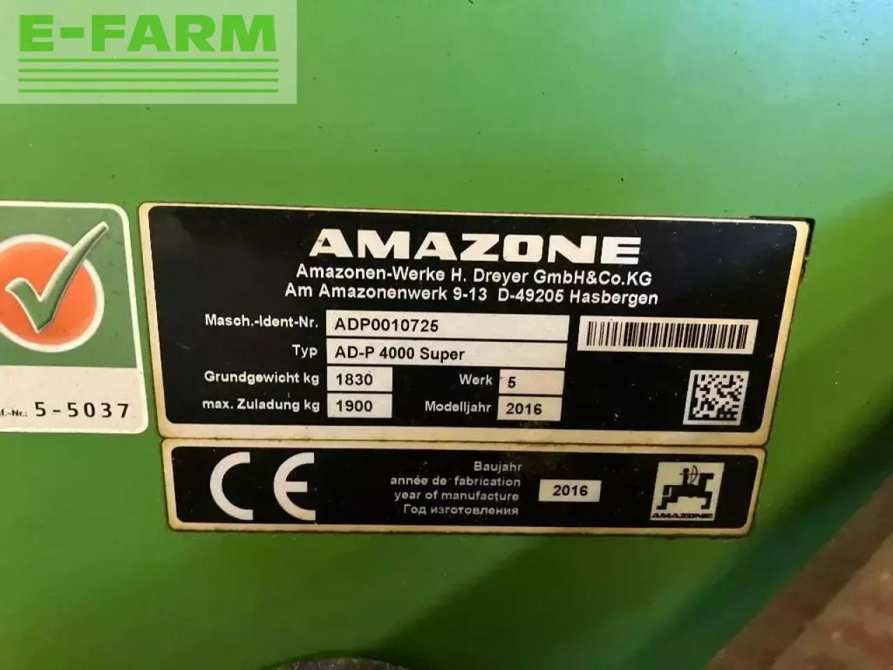 Amazone ad-p 400 super - Seed drill: picture 4 Amazone ad-p 400 super - Seed drill: picture 4