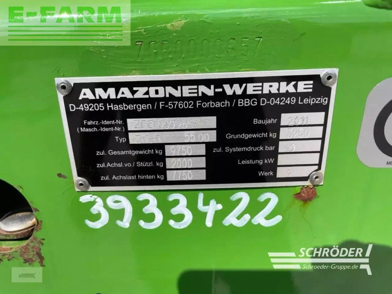 Amazone zg-b 5500 ultra hydro - Fertilizer spreader: picture 4 Amazone zg-b 5500 ultra hydro - Fertilizer spreader: picture 4