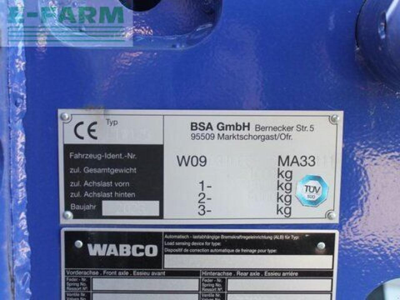 BSA ptw 125 farmerline - Slurry tanker: picture 2 BSA ptw 125 farmerline - Slurry tanker: picture 2