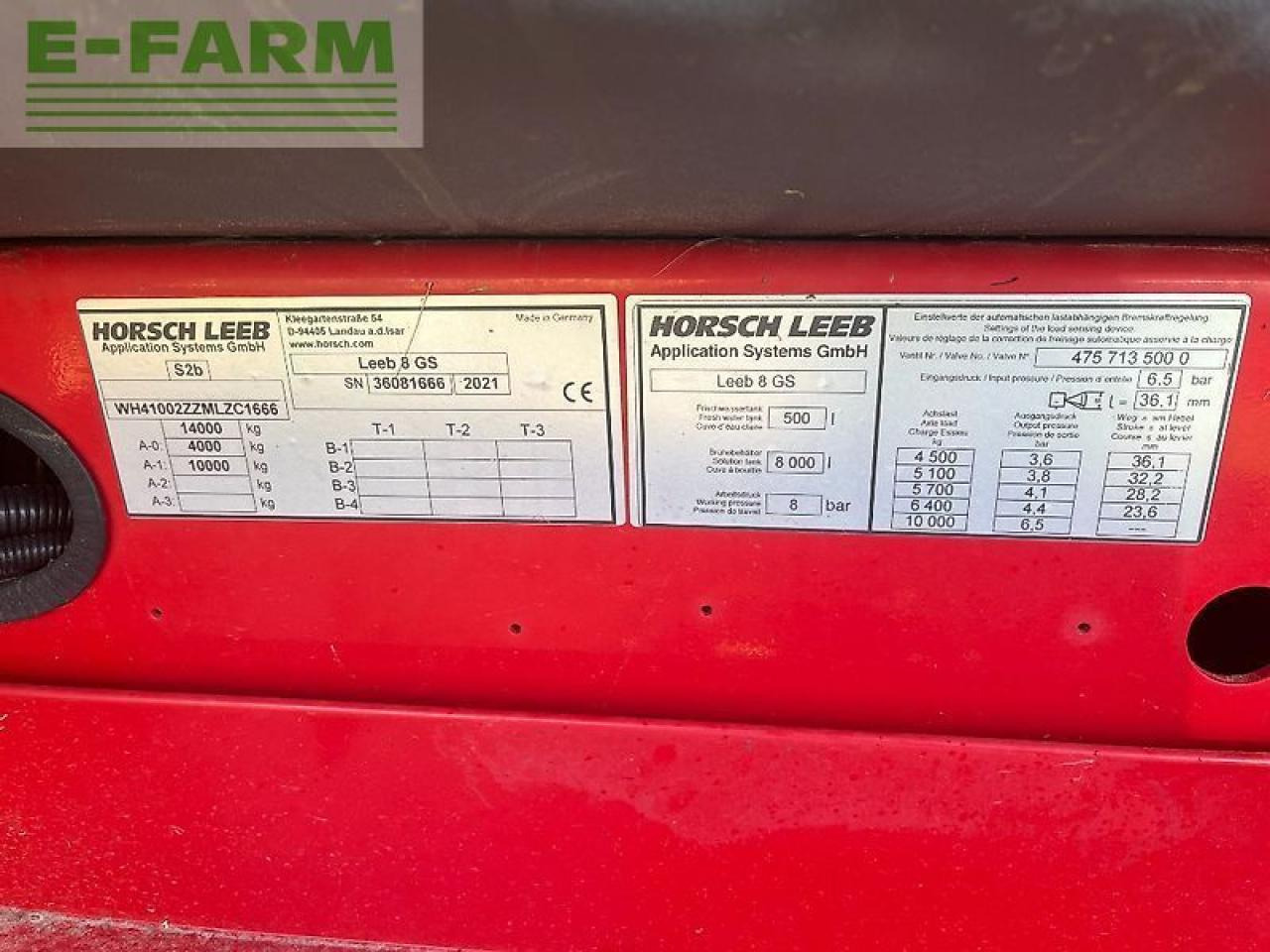 Horsch leeb 8 gs - Trailed sprayer: picture 3 Horsch leeb 8 gs - Trailed sprayer: picture 3