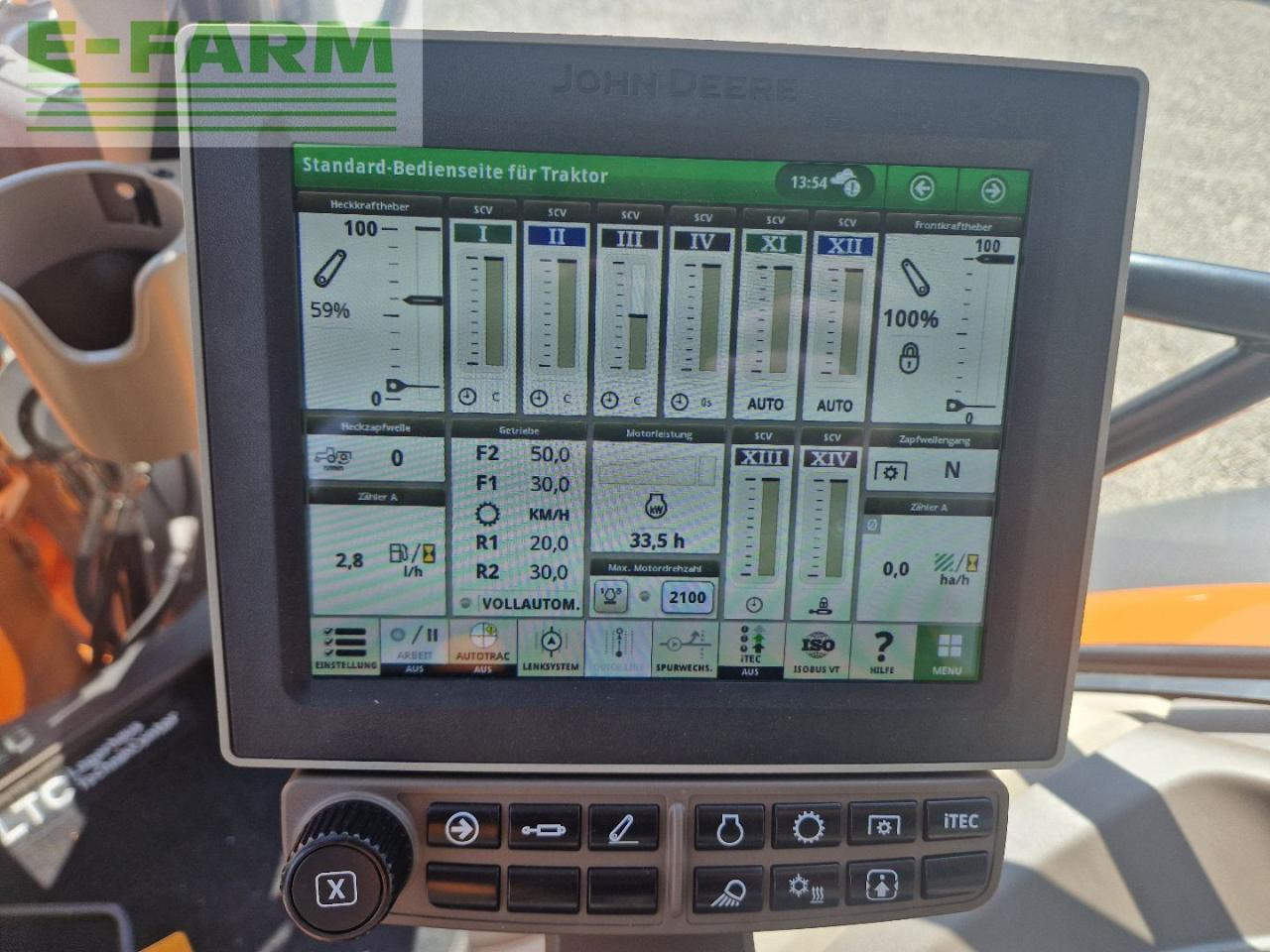 Farm tractor John Deere 6R 150: picture 17