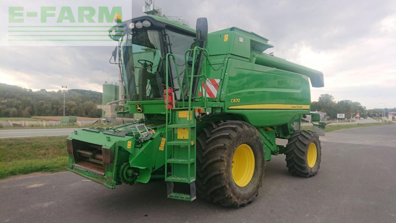 John Deere c670 + geringhoff vs610 - Combine harvester: picture 1 John Deere c670 + geringhoff vs610 - Combine harvester: picture 1