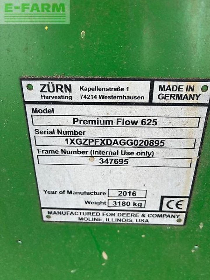 John Deere premium flow 625 - Forage harvester attachment: picture 5 John Deere premium flow 625 - Forage harvester attachment: picture 5