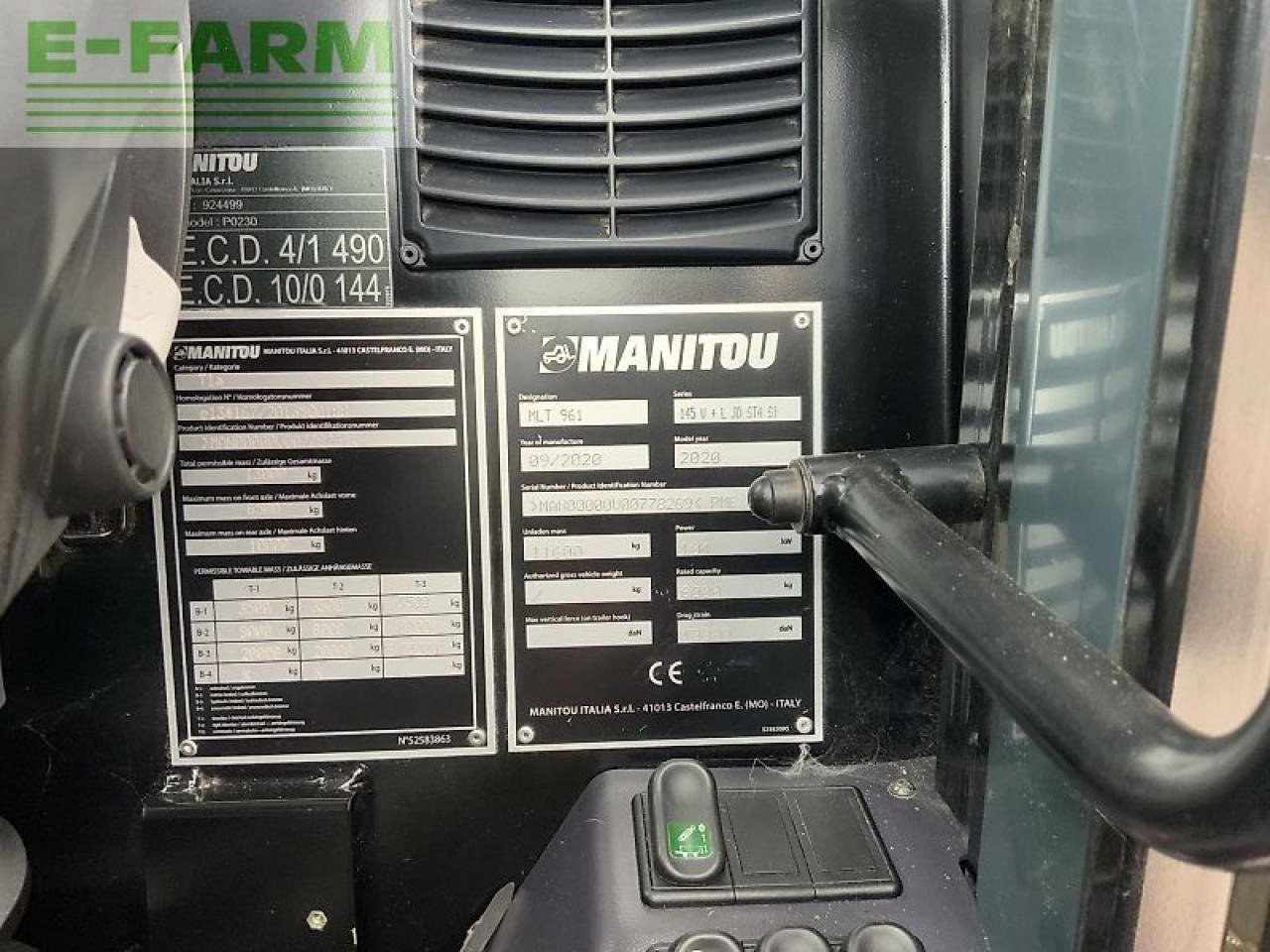Telescopic handler Manitou mlt961-145 v+l elite telehandler (st21724): picture 18