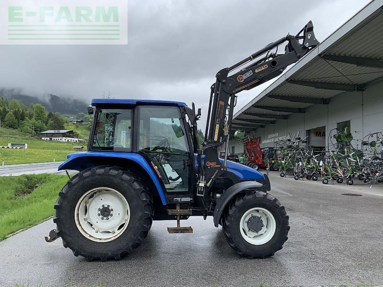Farm tractor New Holland tl 70 a + hauer frontlader A: picture 8