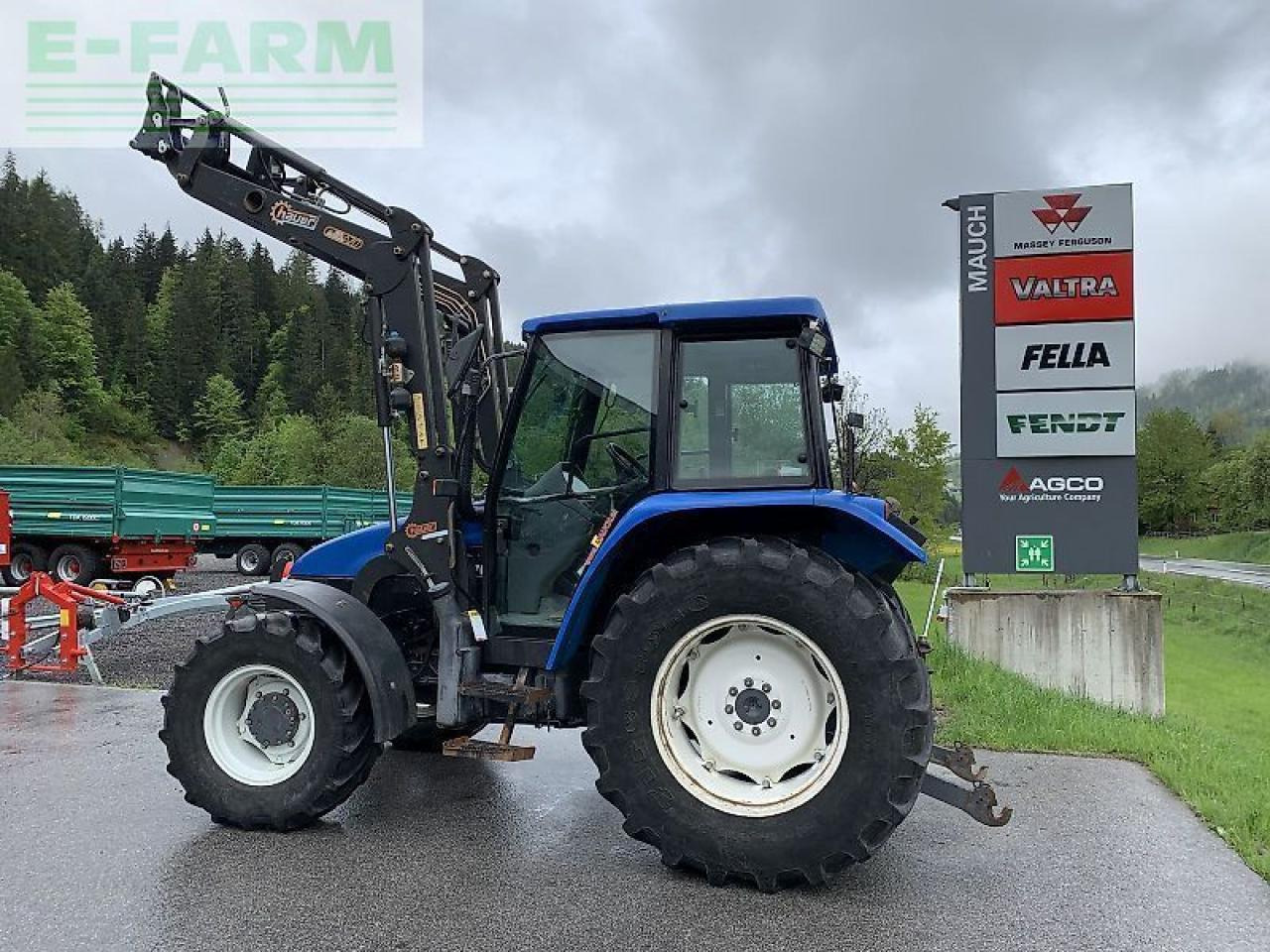 Farm tractor New Holland tl 70 a + hauer frontlader A: picture 11