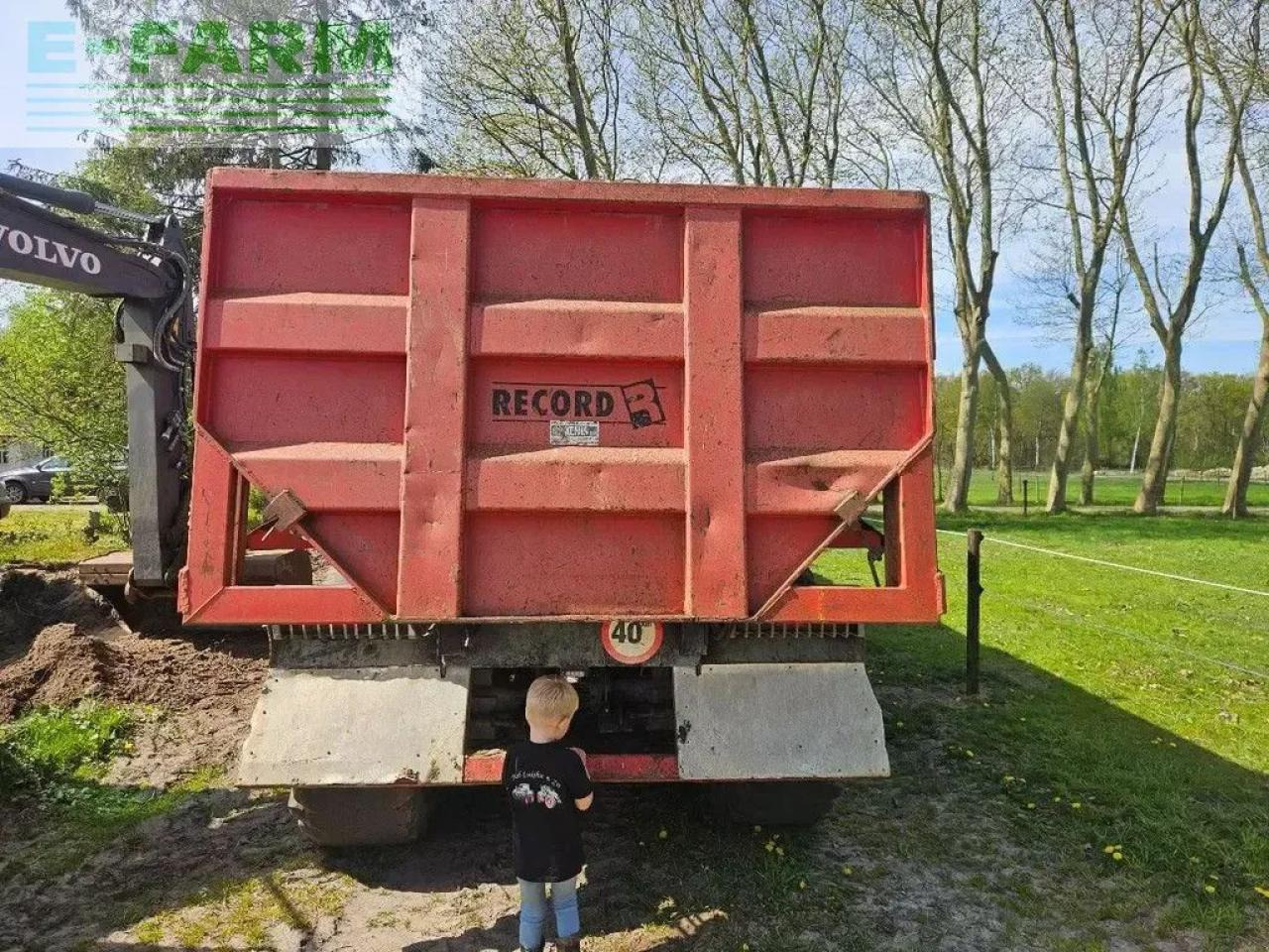 Rekord d23 grondkar kipper dumper zandkipper halfpipe krampe be-papiere - Farm tipping trailer/ Dumper: picture 5 Rekord d23 grondkar kipper dumper zandkipper halfpipe krampe be-papiere - Farm tipping trailer/ Dumper: picture 5