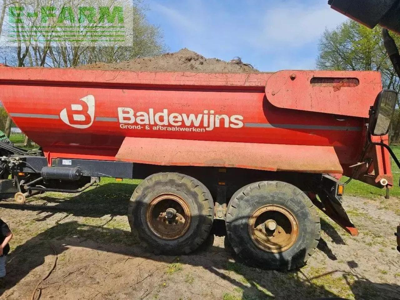 Rekord d23 grondkar kipper dumper zandkipper halfpipe krampe be-papiere - Farm tipping trailer/ Dumper: picture 3 Rekord d23 grondkar kipper dumper zandkipper halfpipe krampe be-papiere - Farm tipping trailer/ Dumper: picture 3