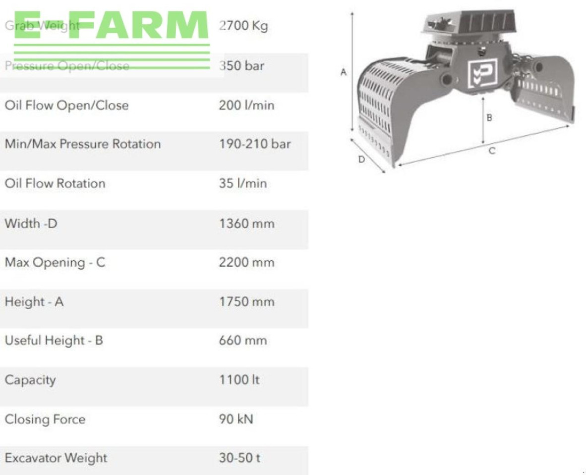 Hg30.50 - Grapple for Construction machinery: picture 2 Hg30.50 - Grapple for Construction machinery: picture 2