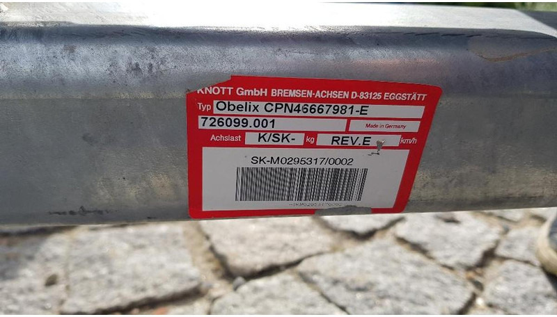 KNOTT 1-Achs Anhänger Chassis - Trailer: picture 3 KNOTT 1-Achs Anhänger Chassis - Trailer: picture 3