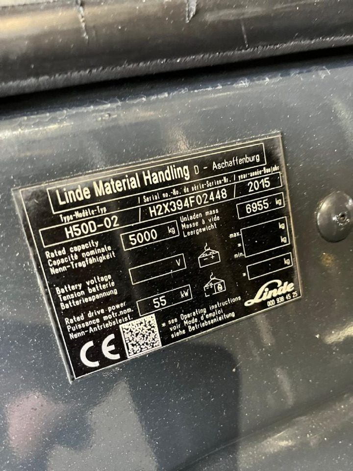 Linde H50D-02 - Diesel forklift: picture 3 Linde H50D-02 - Diesel forklift: picture 3