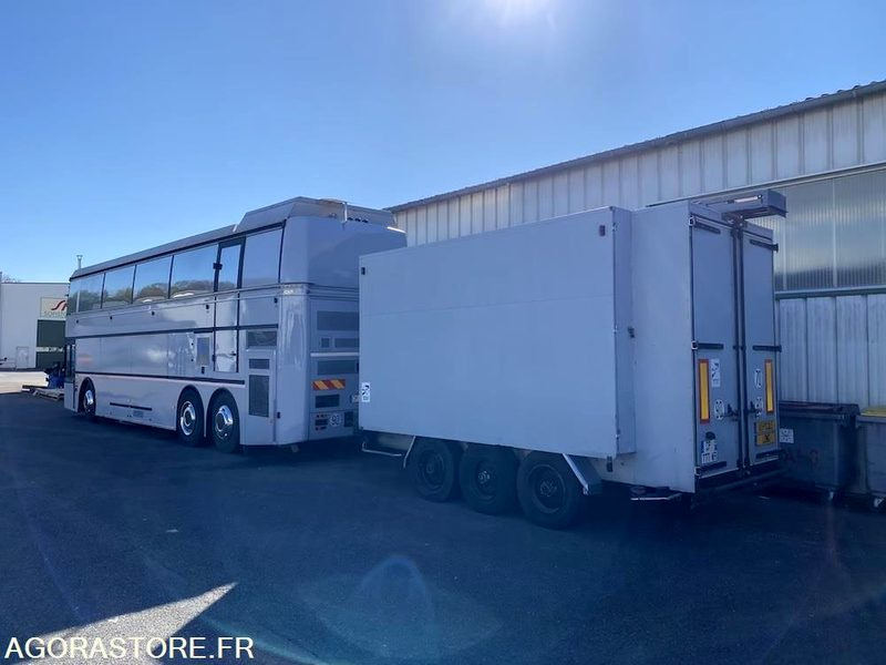 BUS VIP DOUBLE ETAGE MOTORHOMEVIP VANHOOL + REMORQUE + AUVENT DE RECEPTION - Double-decker bus: picture 3 BUS VIP DOUBLE ETAGE MOTORHOMEVIP VANHOOL + REMORQUE + AUVENT DE RECEPTION - Double-decker bus: picture 3