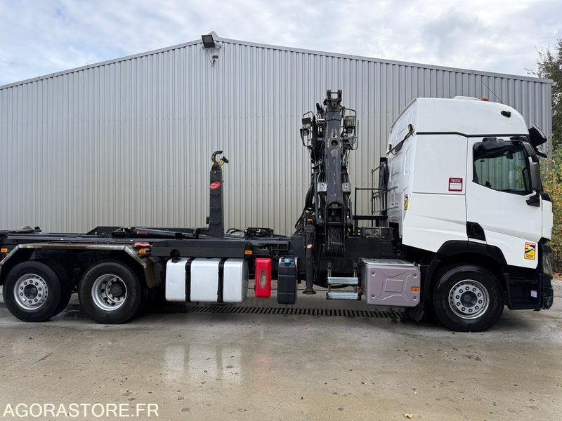 Renault porteur C460 Ampliroll Grue 6x2 remorquant - Hook lift truck: picture 1 Renault porteur C460 Ampliroll Grue 6x2 remorquant - Hook lift truck: picture 1