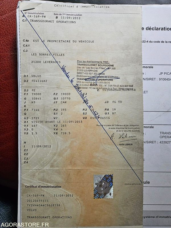 Porteur Volvo frigo - Truck: picture 3 Porteur Volvo frigo - Truck: picture 3