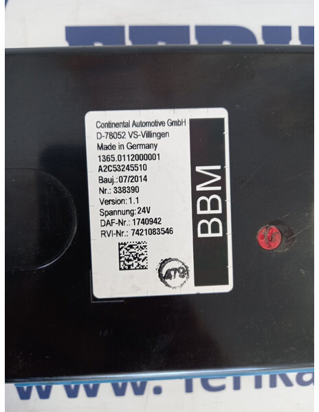 Continental XF106 - ECU for Truck: picture 2 Continental XF106 - ECU for Truck: picture 2