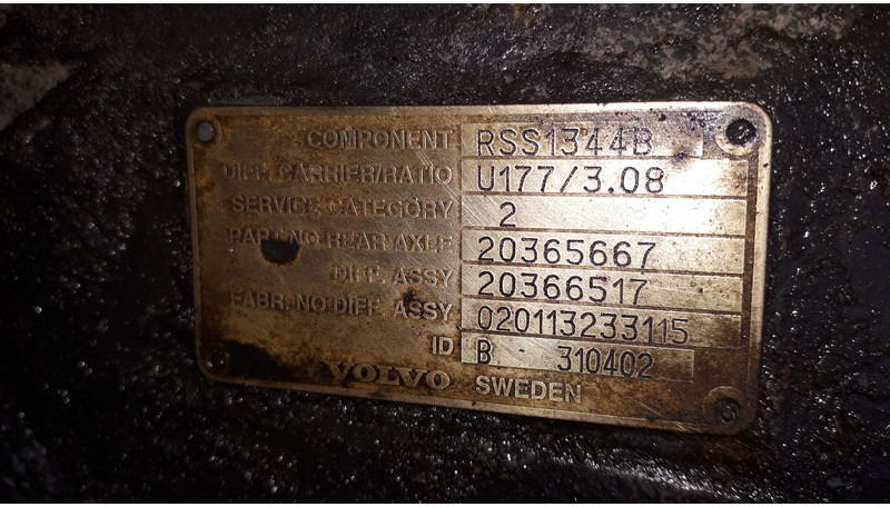 Volvo MS17X.- 3.08 .\5.29\ 5.63. - Differential gear: picture 3 Volvo MS17X.- 3.08 .\5.29\ 5.63. - Differential gear: picture 3