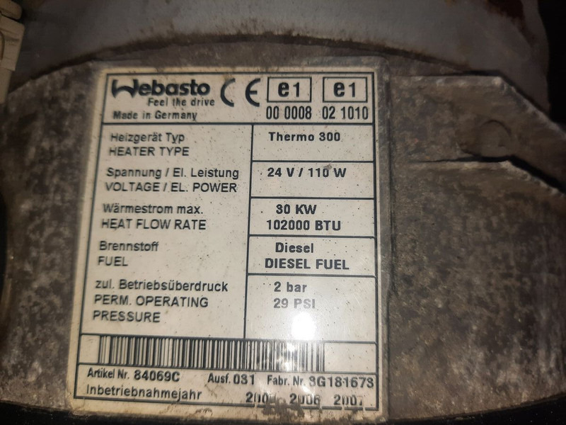 Webasto termo 300 - Heating/ Ventilation: picture 2 Webasto termo 300 - Heating/ Ventilation: picture 2