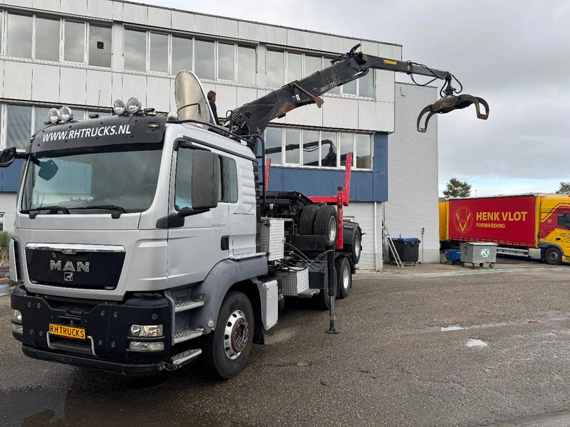 MAN TGS 33.480 6X4 + HIAB 251S.82 + TRAILER 2 AXLE KRAEMER - Log truck, Crane truck: picture 3 MAN TGS 33.480 6X4 + HIAB 251S.82 + TRAILER 2 AXLE KRAEMER - Log truck, Crane truck: picture 3