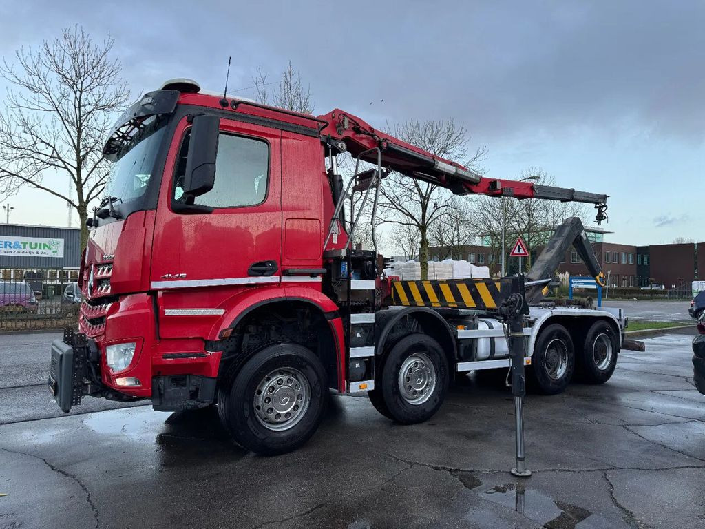 Mercedes-Benz Arocs 4145 8X4 - HMF 2243-Z2 CRANE + REMOTE + HY - Hook lift truck, Crane truck: picture 1 Mercedes-Benz Arocs 4145 8X4 - HMF 2243-Z2 CRANE + REMOTE + HY - Hook lift truck, Crane truck: picture 1