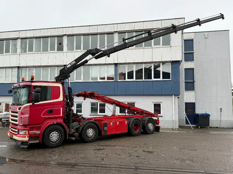 Scania R480 8X2 + HIAB 220-4 + REMOTE + HIAB MULTILIFT - Cable system truck, Crane truck: picture 2 Scania R480 8X2 + HIAB 220-4 + REMOTE + HIAB MULTILIFT - Cable system truck, Crane truck: picture 2