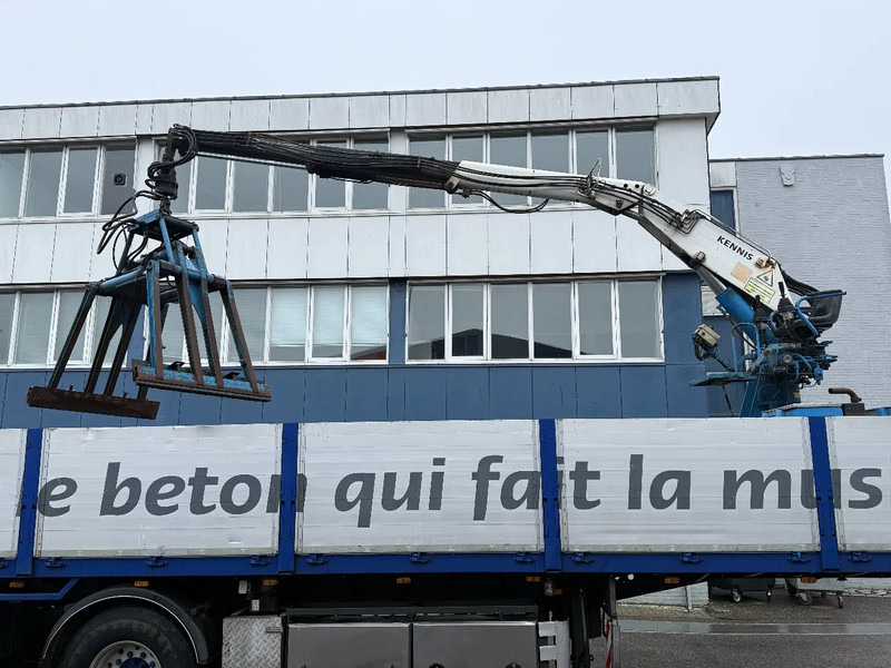 Van Hool 3B2022 + KENNIS R-14/6.00 ROLLER CRANE + ROTATOR + KNIJPER - Dropside/ Flatbed semi-trailer: picture 3 Van Hool 3B2022 + KENNIS R-14/6.00 ROLLER CRANE + ROTATOR + KNIJPER - Dropside/ Flatbed semi-trailer: picture 3