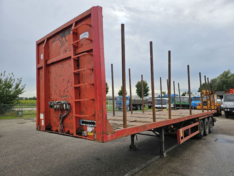 Trax 3 Meter extendable - MAX 15.5 meter long + Lifting axle - Dropside/ Flatbed semi-trailer: picture 1 Trax 3 Meter extendable - MAX 15.5 meter long + Lifting axle - Dropside/ Flatbed semi-trailer: picture 1