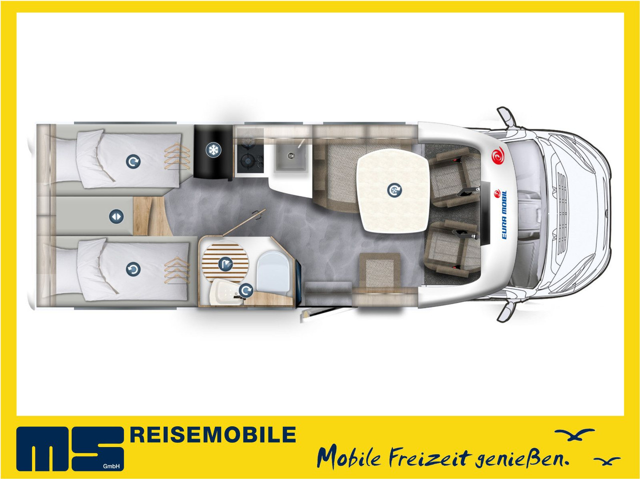 Eura Mobil PROFILA RS 695 EB /-2026-/ HUBBETT& EINZELBETTEN - Semi-integrated motorhome: picture 2 Eura Mobil PROFILA RS 695 EB /-2026-/ HUBBETT& EINZELBETTEN - Semi-integrated motorhome: picture 2
