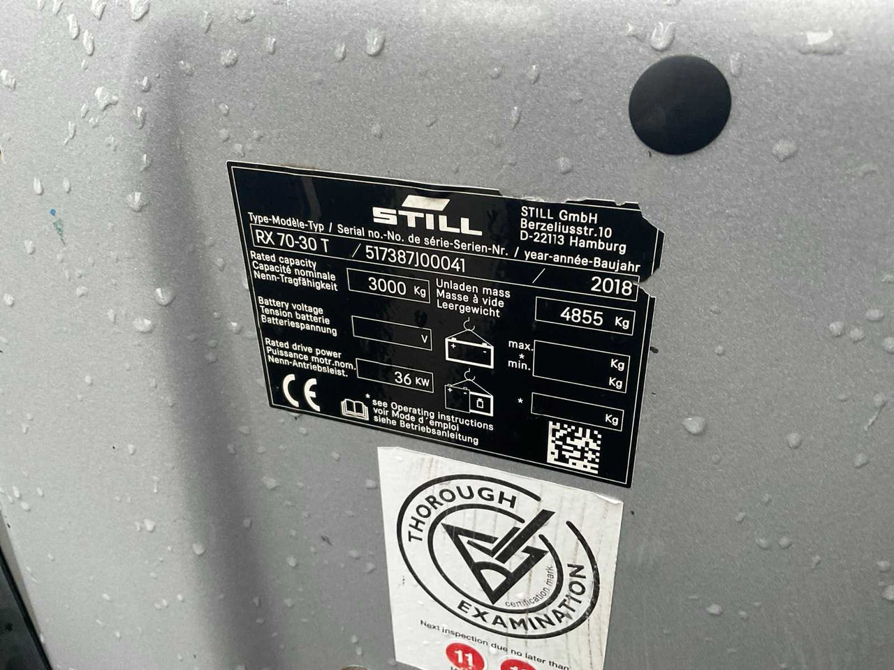 Forklift 2018 STILL RX 70-30T FORKLIFT: picture 13