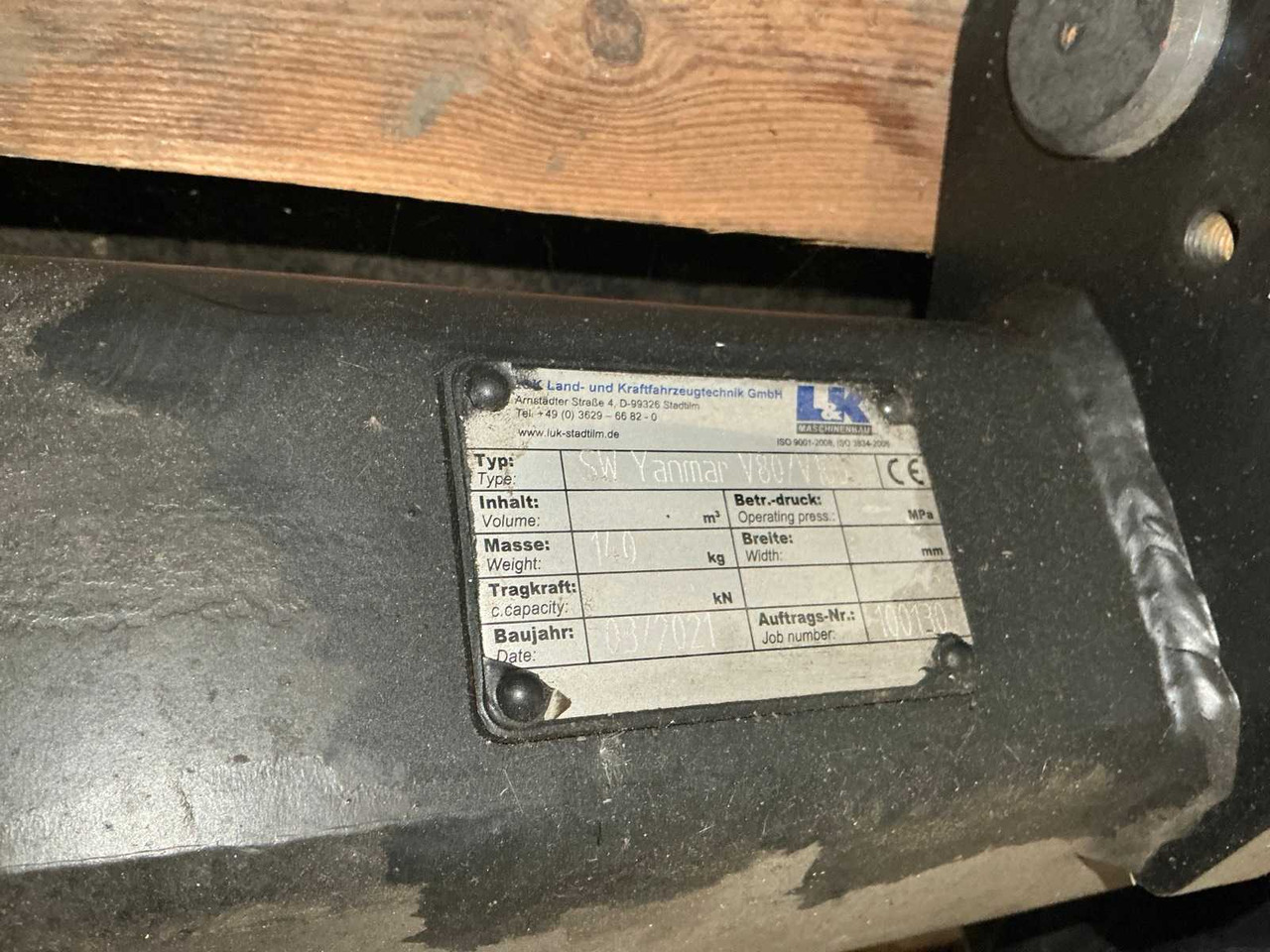 2021 L&K V80/V100 QUICK COUPLER, HYDR. - Wheel loader: picture 4 2021 L&K V80/V100 QUICK COUPLER, HYDR. - Wheel loader: picture 4