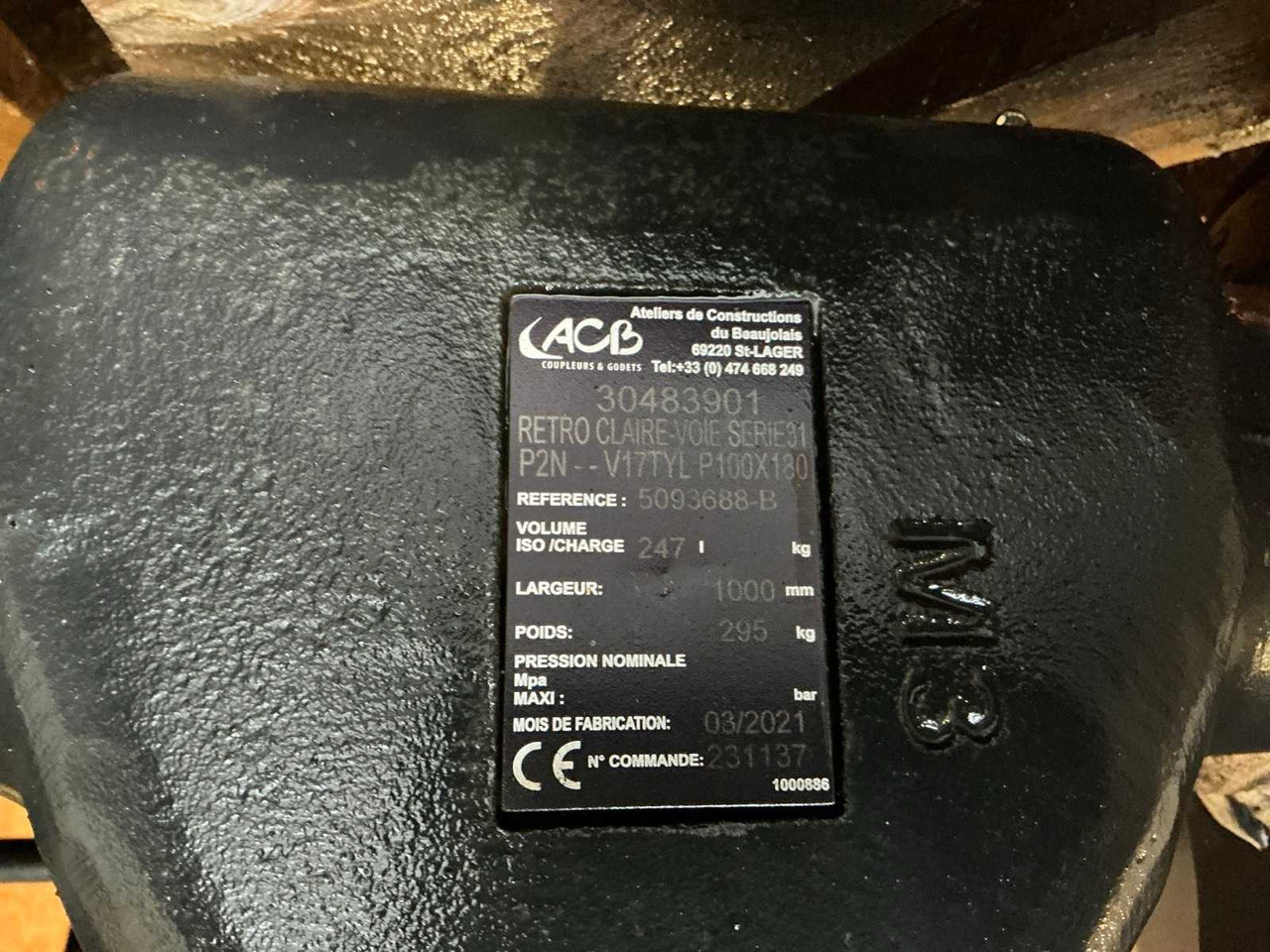 ACB - 2021 - SCREENING BUCKET 1000MM 247L B75W B95W - Wheel loader: picture 5 ACB - 2021 - SCREENING BUCKET 1000MM 247L B75W B95W - Wheel loader: picture 5