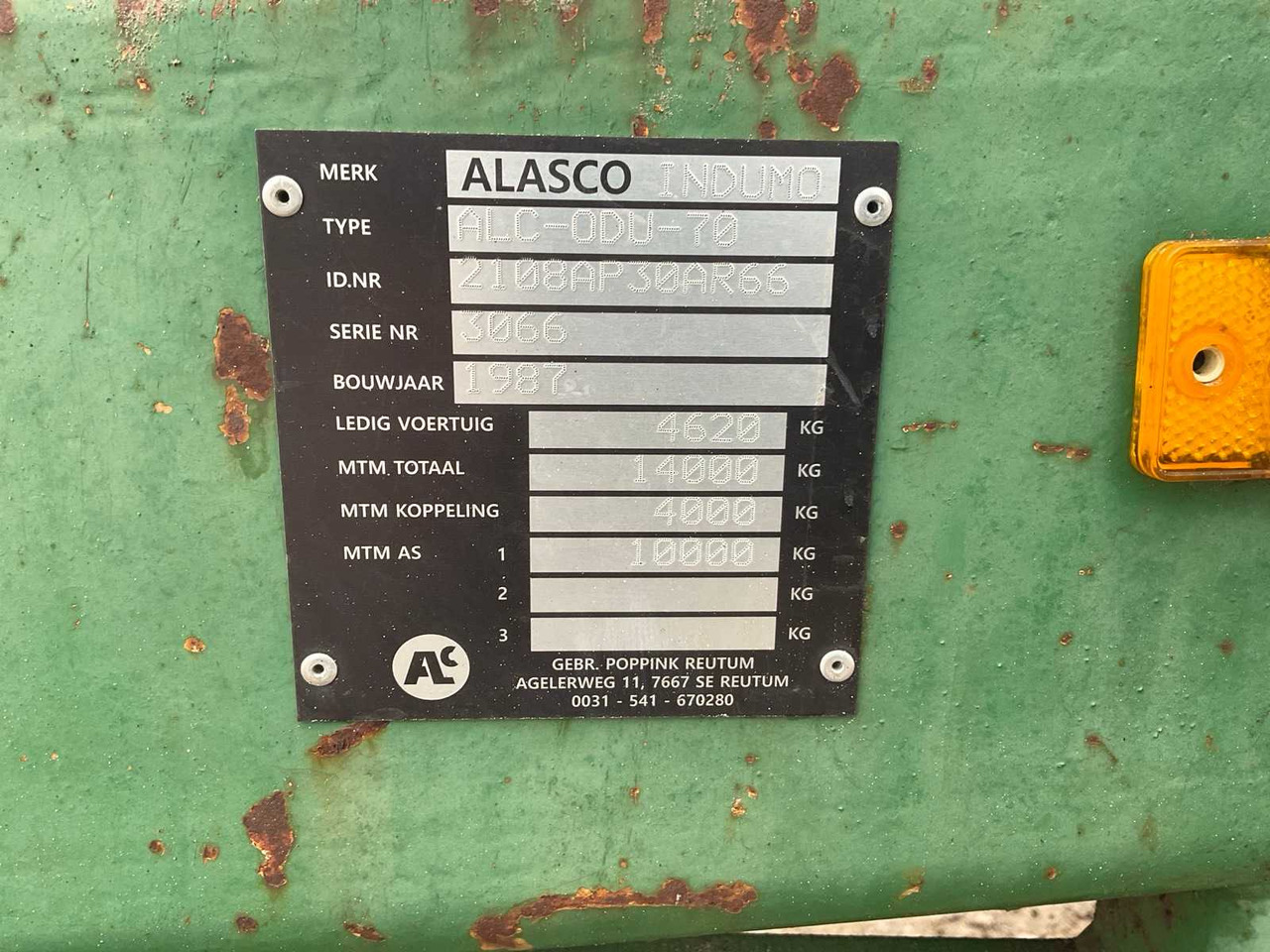 Farm tipping trailer/ Dumper Alasco ALC-ODU-70: picture 9