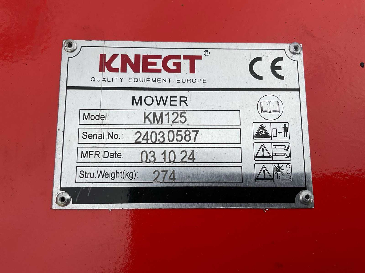 Flail mower Knegt KM125: picture 7