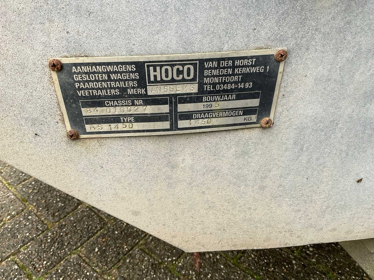 ANSSEMS AS 1450 GLASS/FRAMES TRANSPORT TRAILER - Trailer: picture 3 ANSSEMS AS 1450 GLASS/FRAMES TRANSPORT TRAILER - Trailer: picture 3