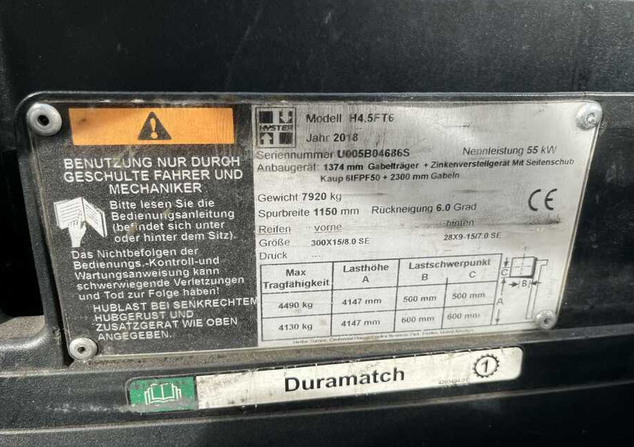 Hyster H4.5FT-6 - Diesel forklift: picture 5 Hyster H4.5FT-6 - Diesel forklift: picture 5