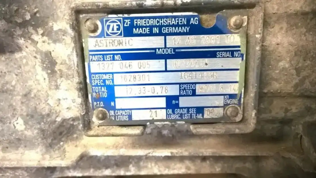 DAF Versnellingsbak 12AS 2331 TO - Gearbox and parts for Truck: picture 4 DAF Versnellingsbak 12AS 2331 TO - Gearbox and parts for Truck: picture 4