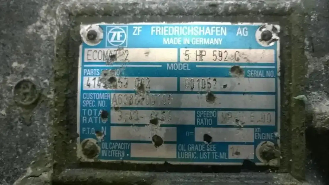 Mercedes-Benz Versnellingsbak 5HP592C Ecomat2 Econic - Gearbox and parts for Truck: picture 4 Mercedes-Benz Versnellingsbak 5HP592C Ecomat2 Econic - Gearbox and parts for Truck: picture 4