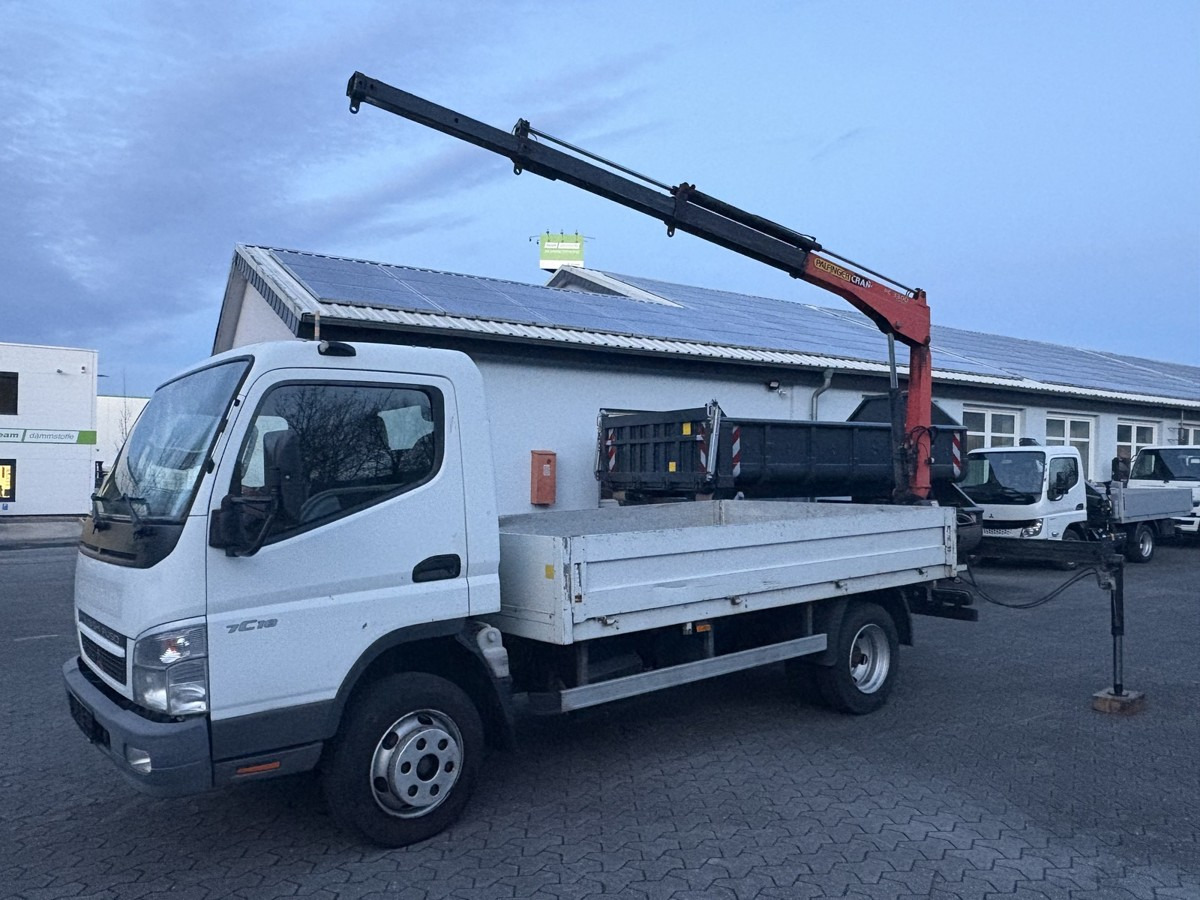 FUSO FUSO 7C18 Canter Pritsche 3.8m Kran 2x hydr. - Flatbed van: picture 1 FUSO FUSO 7C18 Canter Pritsche 3.8m Kran 2x hydr. - Flatbed van: picture 1