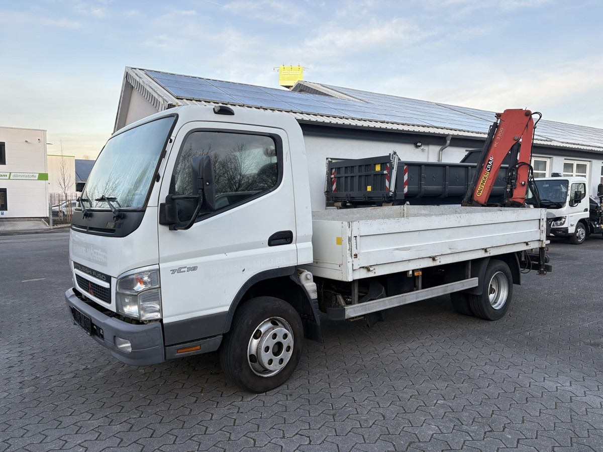 FUSO FUSO 7C18 Canter Pritsche 3.8m Kran 2x hydr. - Flatbed van: picture 3 FUSO FUSO 7C18 Canter Pritsche 3.8m Kran 2x hydr. - Flatbed van: picture 3