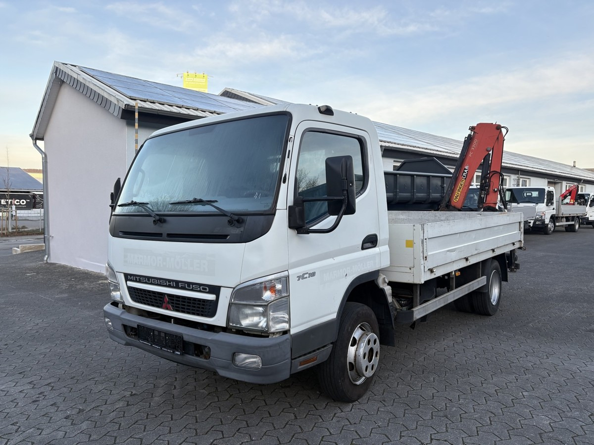 FUSO FUSO 7C18 Canter Pritsche 3.8m Kran 2x hydr. - Flatbed van: picture 2 FUSO FUSO 7C18 Canter Pritsche 3.8m Kran 2x hydr. - Flatbed van: picture 2